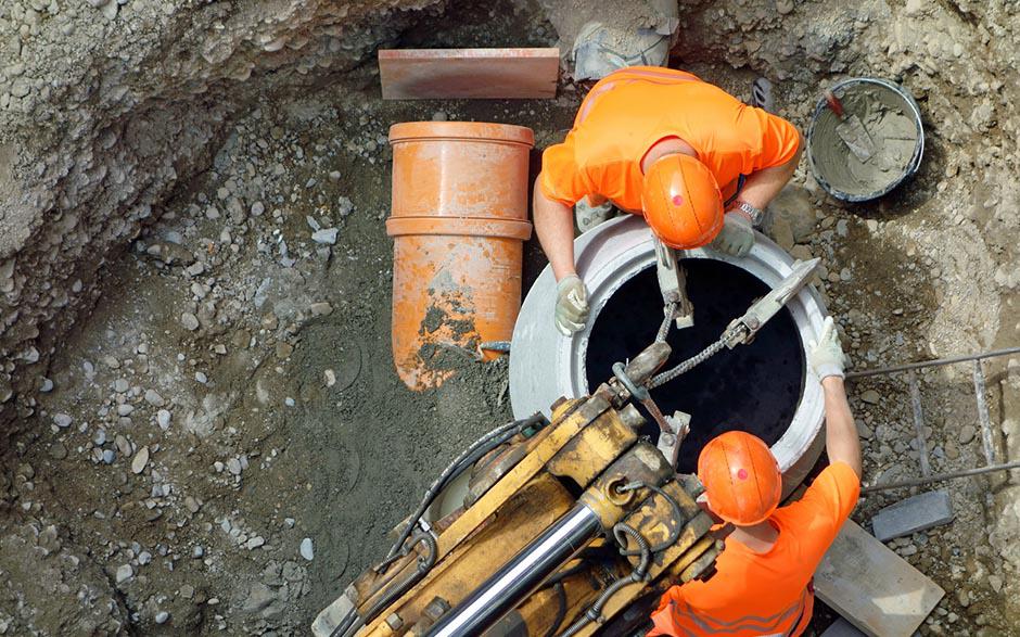 canalisation egout Nemours